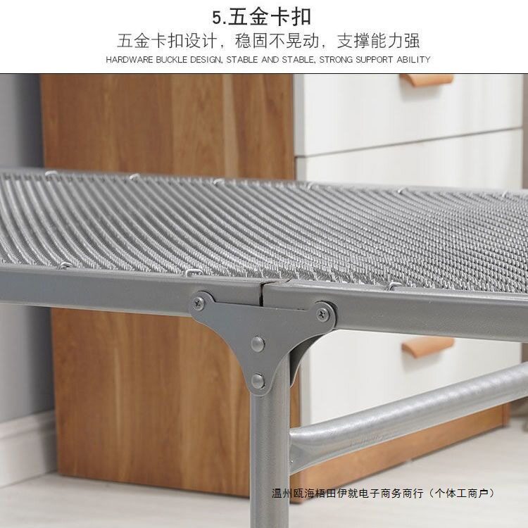 包邮加厚折叠床单人钢丝床弹簧床午休床单人简易折叠床铁床可折叠