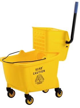 白云AF08080单桶榨水车32升酒店物业保洁专用吸水拖把脱水清洁车