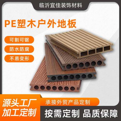 WPC塑木地板户外木塑花园公园庭院自铺地板pvc室外塑木地板