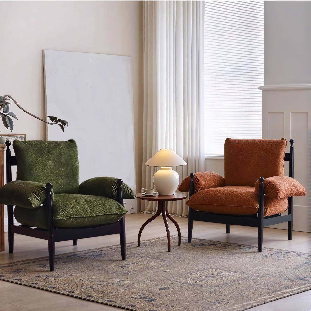 法式轻奢实木单人椅设计师款客厅家用会客沙发椅实木中古风赤乌椅,农用物资,其他肥料,淘宝优惠券,粉丝福利购,淘宝优惠卷