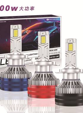 爆款24V货车led大灯双铜管200W大功率超亮H4H1h7H1货车前大灯