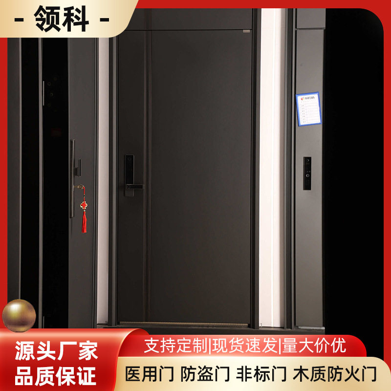 智能大门单开指纹密码锁进户门防盗门甲级入户门家用子母门安全门