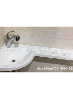 白色亚克力左洗手台盆房车游艇970*400*140毫米GR-Y970L
