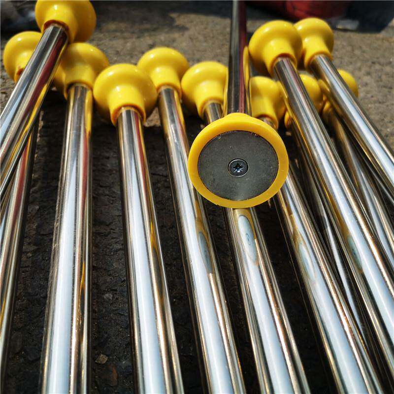 铁路信号旗旗杆磁力旗杆三色信号旗不锈钢材质旗杆30mm40mm