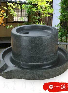 家用石磨青柄石小石摇cDPR磨家用磨盘20*30m手石磨不锈钢手家用精