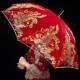 结婚红伞新雨伞中式 婚伞迎RGG亲婚亲礼出嫁娘陪嫁接喜伞婚大庆用