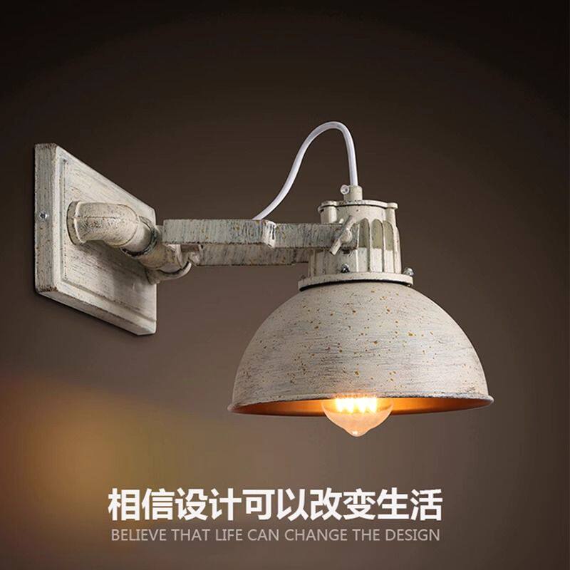 北欧式卧室床头灯复古怀旧创意咖啡厅挂墙过道走廊餐厅背景墙壁灯