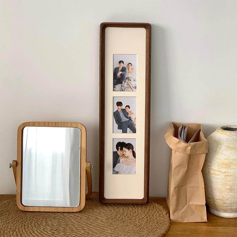 长条XK-2摆实木相框多宫格三连结框婚纱挂照片打印定制相创意台情