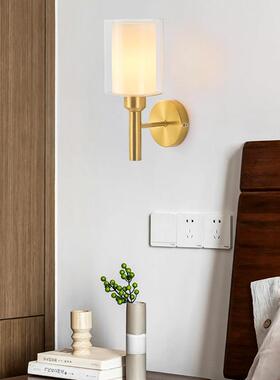 主卧墙床壁灯现代室内客厅背景头灯欧式69313廊壁灯过走道玻璃壁