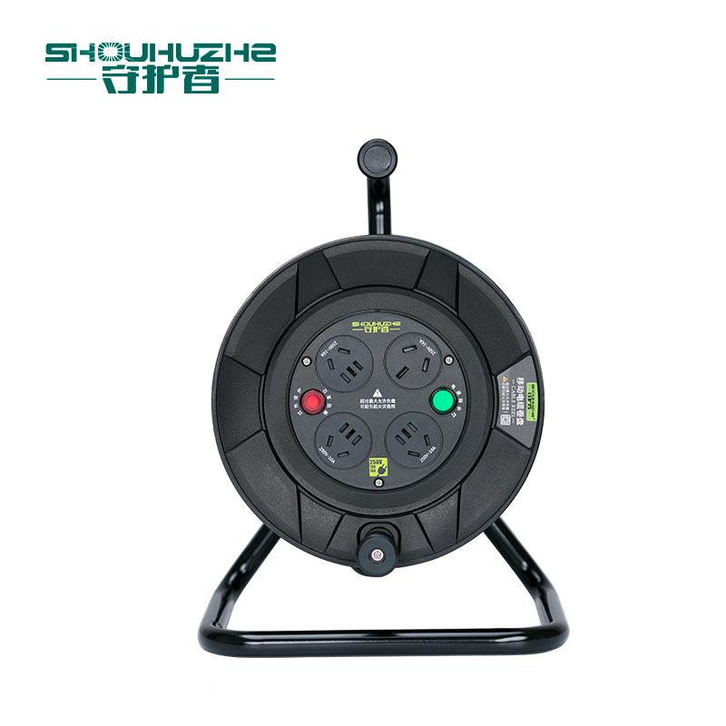 守1者S24016移动电缆卷线盘33570米50米1A60A电源盘绕线护盘空盘