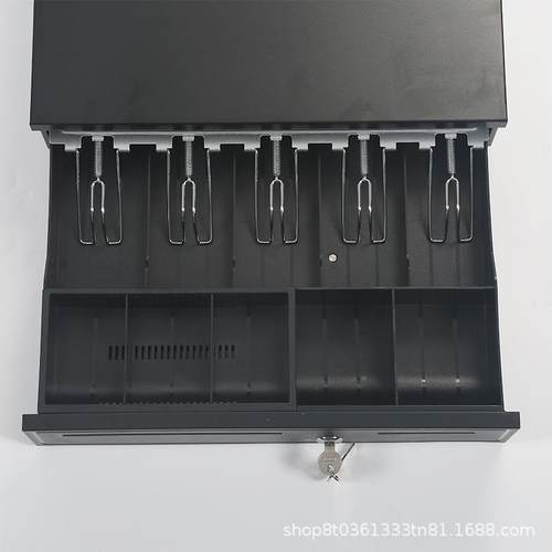 40五格三5档金属钱箱38210收银市收银盒收银机抽屉式超钱柜一体箱