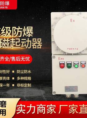IIC级防爆电磁起动器防爆磁力起动器铝合金外壳磁力起动器