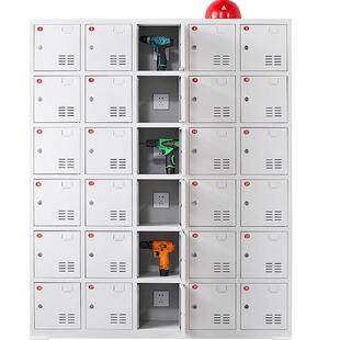 电动工具充电柜工地配电寄存柜灰白工地电动扳手充电箱平板充电柜