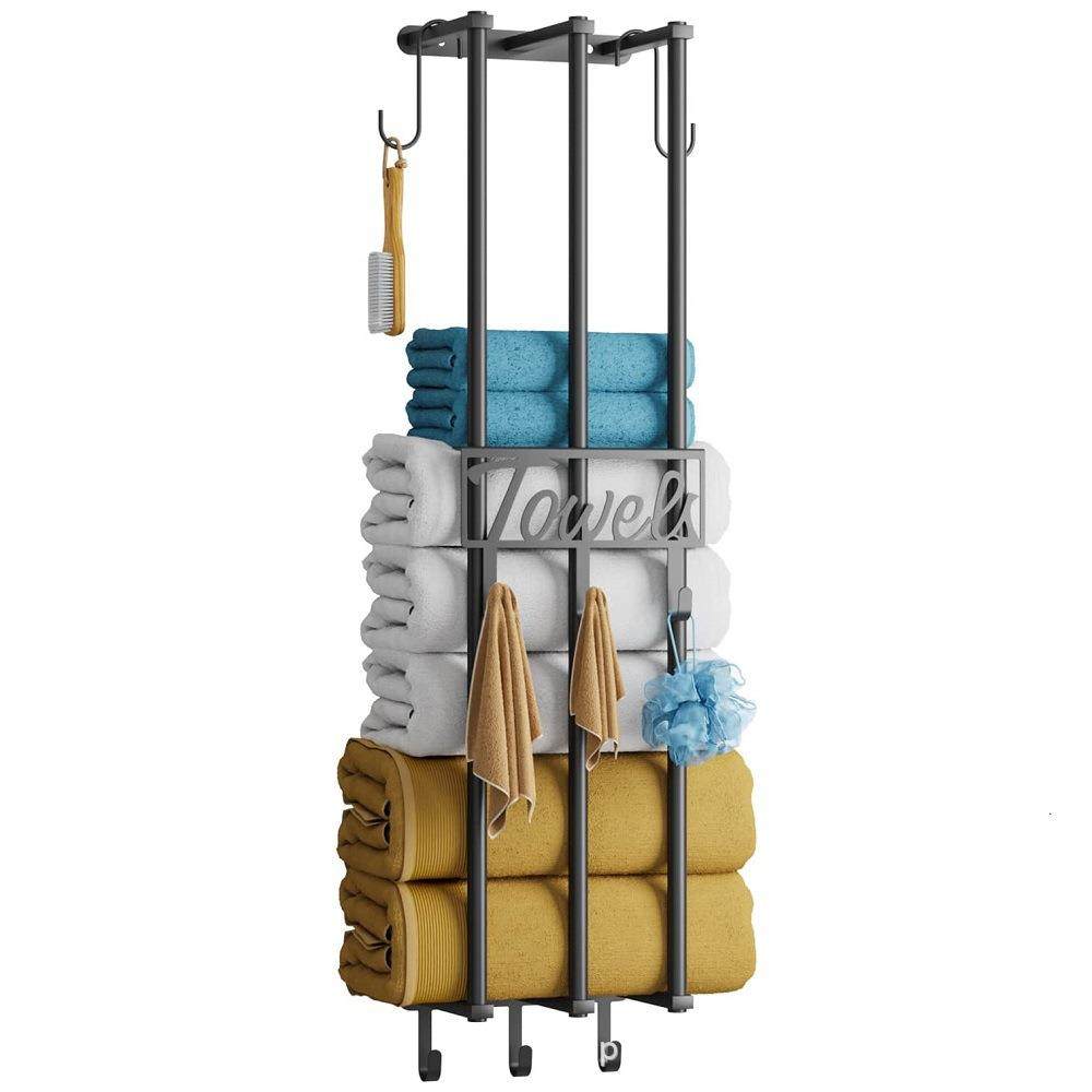 铁艺三杠毛巾架纳米烤漆浴室卫生间多功能壁挂式浴巾浴袍收纳架,特色手工艺,其他特色工艺品,淘宝优惠券,粉丝福利购,淘宝优惠卷