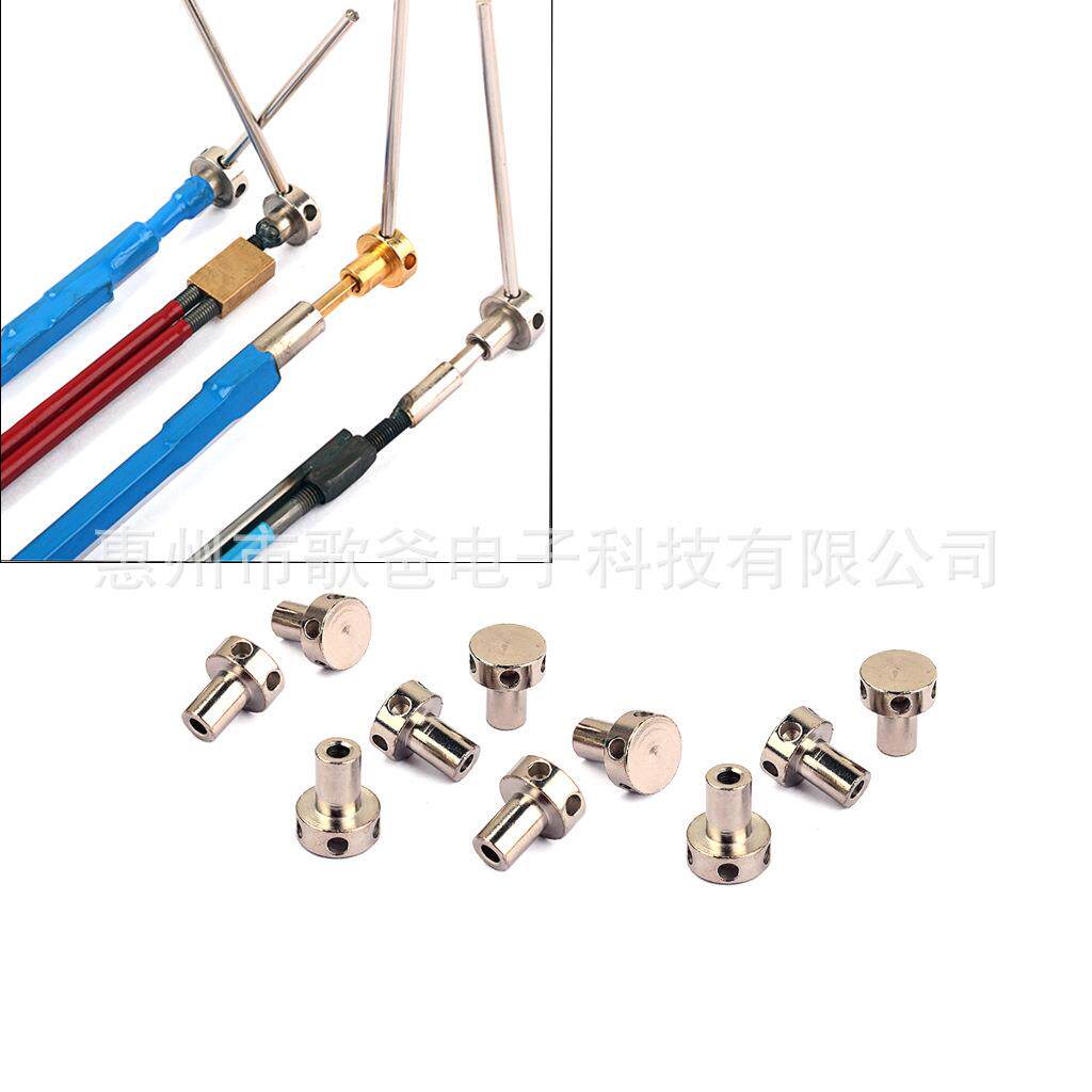 乐器配件吉他用吉他调节杆头子10个装银色/黑色