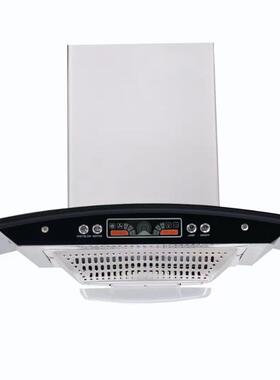 抽吸油烟机排烟罩风机T弧形彩屏显示按键开关全凸锥形网67900宽