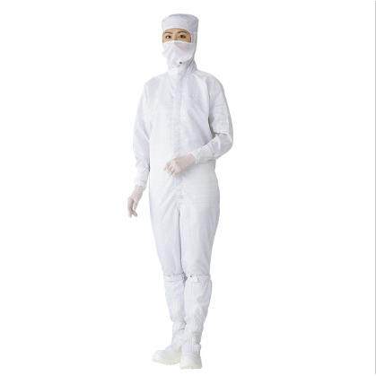 无尘衣（带兜帽／中间拉链一体型）11120BW
