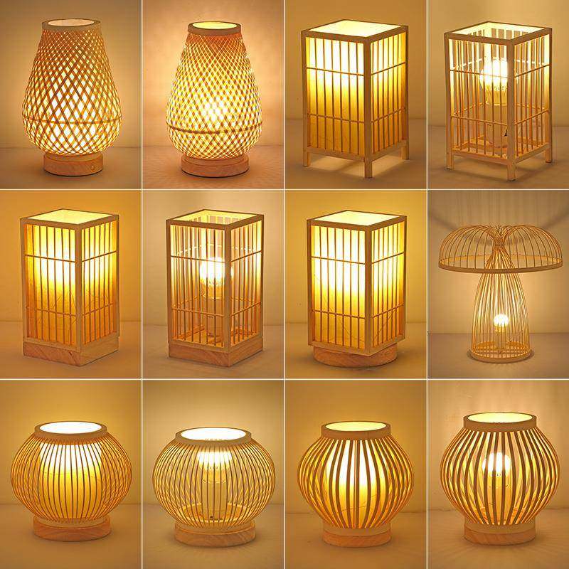 日式氛围台灯可充电复古民宿卧室床头灯茶室古风装饰竹编落地灯具,机械设备,其他机械设备,淘宝优惠券,粉丝福利购,淘宝优惠卷