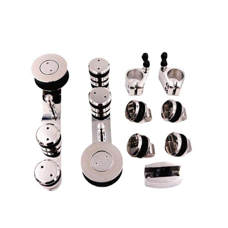 高端淋浴房浴室移门不锈钢吊轮滑轮平移门套装滑轮玻璃门五金配件