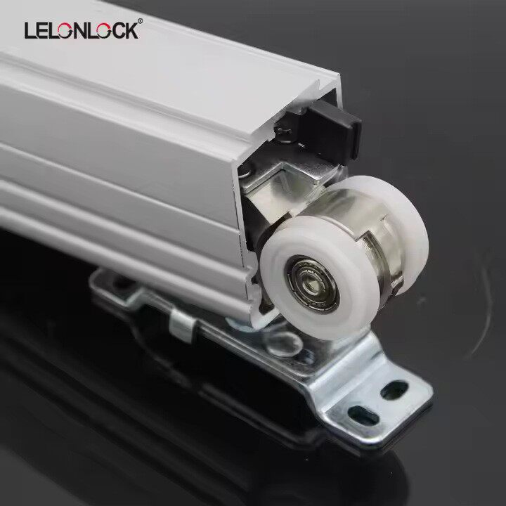 批发推拉门静音尼龙吊轮自动关门缓冲移门吊轮吊轨移门五金配件
