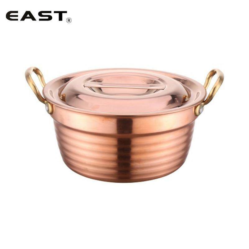 EAST东方厨具三层铜精钻调理锅家用多功能锅西餐烹饪汤锅商用铜锅