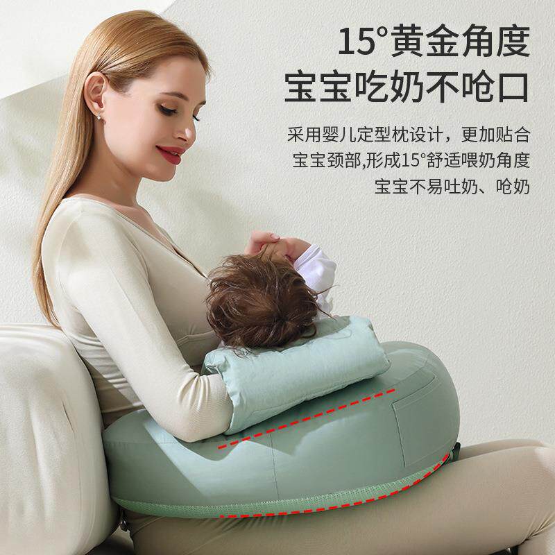 哺乳头喂奶神器腰枕腰003靠垫亲喂坐枕喂护神器浦乳垫环抱式母乳