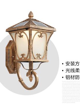 太阳能壁户外墙壁室灯外灯灯入门URR灯门柱别墅防水庭院灯花园灯