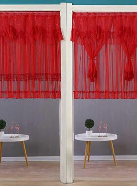 蕾新款喜艺红色门帘结婚女方陪嫁半结婚房门卧室帘装饰F9669HMH布