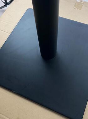 洽谈桌脚五金桌脚约黑色方底钢ZK-F45啡脚板咖厅中餐厅简桌子承重