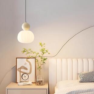 法式中690古风卧室过床头吊灯可升降桃木纹走胡廊道玄南瓜小关吊