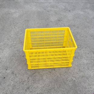 嘉兴765 类400塑料DUQ周转筐工业用分筐黄塑料大框 4色85