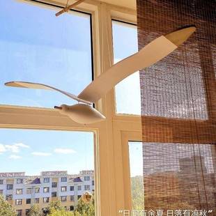 木质飞929 海鸥客厅阳台窗挂空中吊饰悬儿童房艺术创意会挂饰