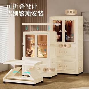 ZY2614-1防尘收纳衣橱室简易柜家用超大容纳量衣落地衣卧柜收箱轻