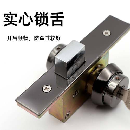 驰玻璃门带框恒门锁地弹簧门地锁铝锁型材HC-203暗装门双面门推拉