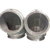 479双层不锈钢管头9烟0度耐高温排管道配件弯螺旋风烟管焊接弯头