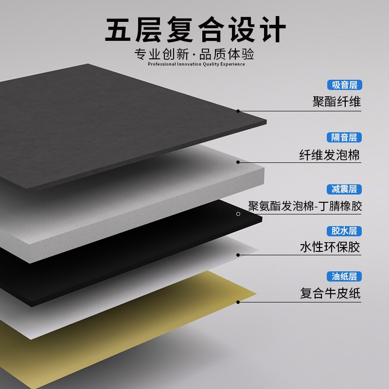 隔音棉吸音棉超强隔音板墙体卧室房间天花家用KTVW酒吧墙贴消音棉