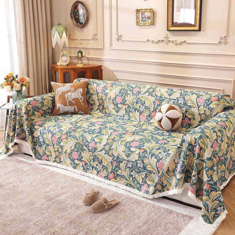 美乡村复织古色提花25040202用全盖流苏沙发巾四季通沙发垫沙发式,居家布艺,沙发套,淘宝优惠券,粉丝福利购,淘宝优惠卷