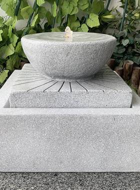 F132-MB17室内庭院通用流水生财装饰品仿石头感流水摆件-3