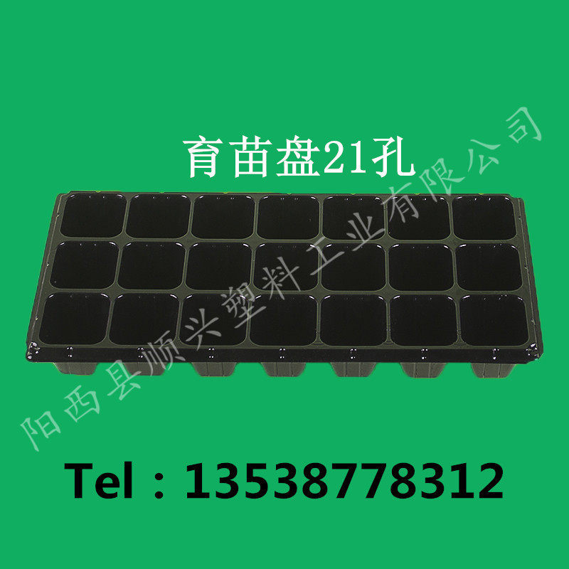 育苗穴盘21孔加厚蔬菜育苗盘多肉耐用苗育秧盆塑料穴盘育苗盘