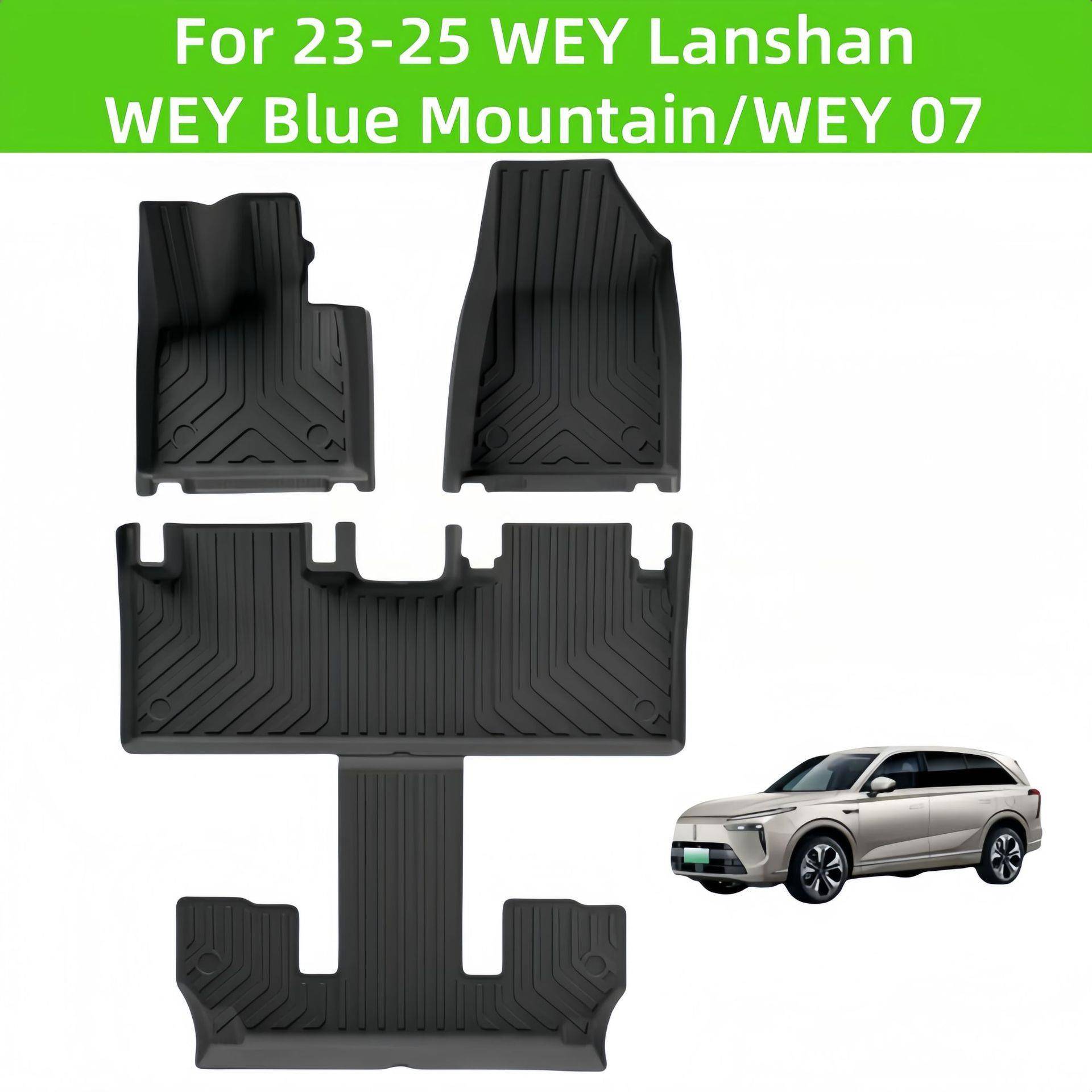 For23-25WEYLanshan/WEY07TPECarFloorMat/RearTrunkMat