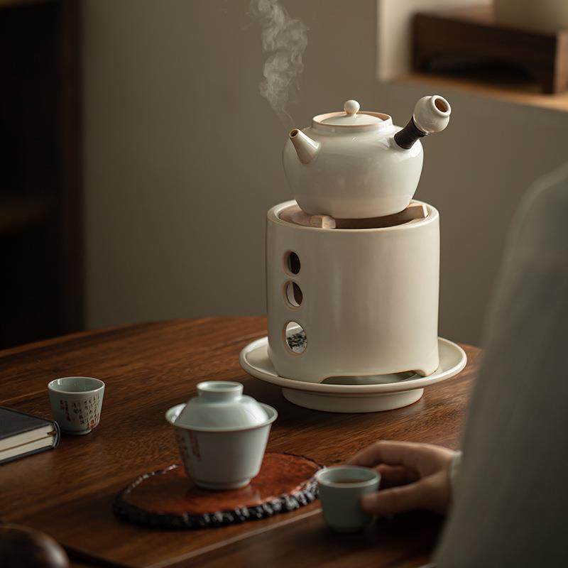 煮茶炭炉户外烧家用风炉围炉煮茶器水泡茶小火橄榄碳炉中式煮茶壶
