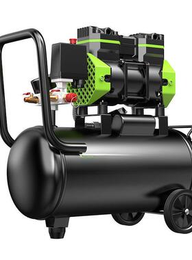 无油静音空压机小型220v便携式木工气泵高压打气泵空气压缩机