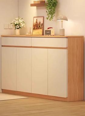 鞋柜家门口大柜量实木色简用约玄关57221阳台多层容储物柜简易收