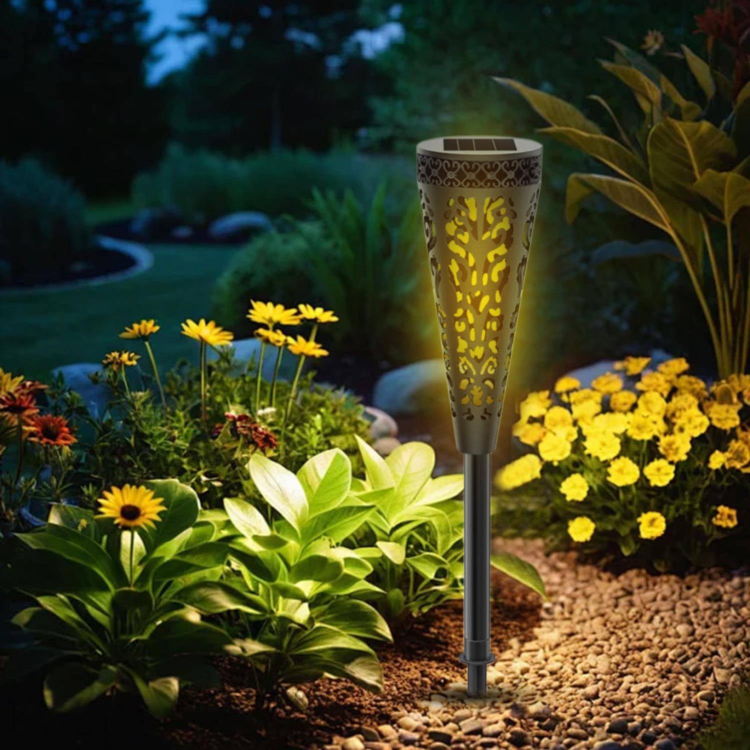 跨境草太阳能坪灯LD户GMV外景观花园别灯墅庭院镂空设E计草坪灯