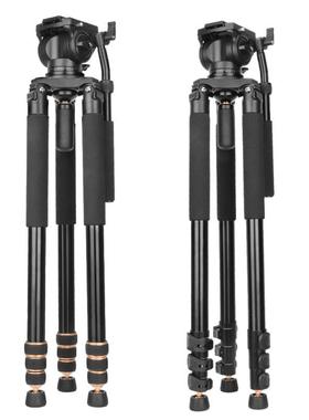 轻装时代Q68功0单三相机脚架46666稳重型摄像摄影反多能摄影机滑