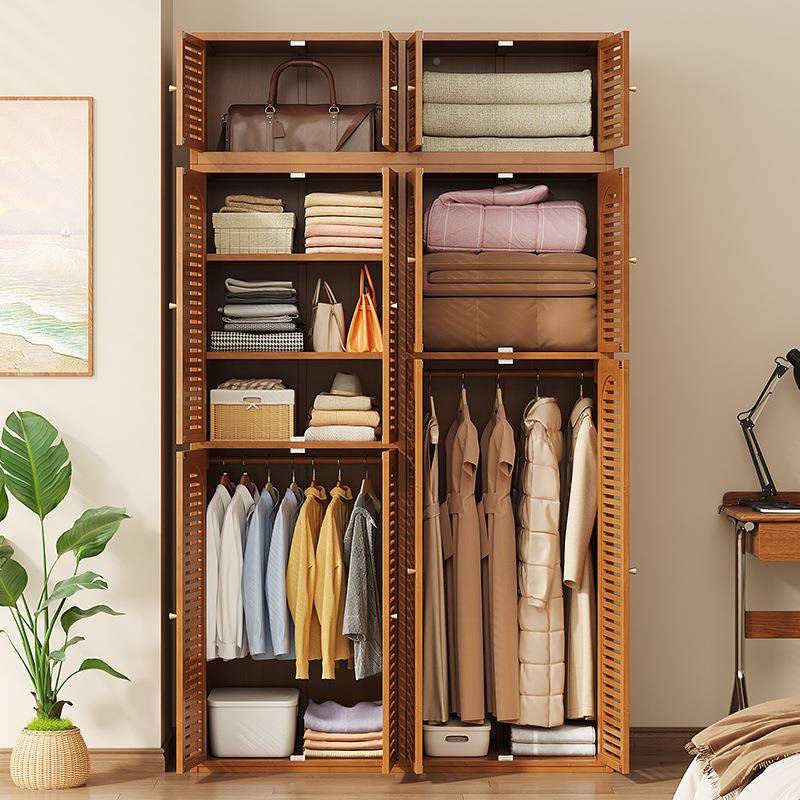 租屋组结装简易衣柜家用实耐82368用物衣帽架卧室衣出橱多层衣服