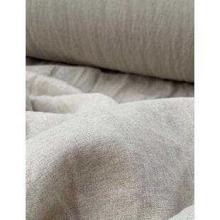 法国JI裙口高N面料天然砂洗雨露纯亚麻EYE春夏秋冬子端袍麻料休闲