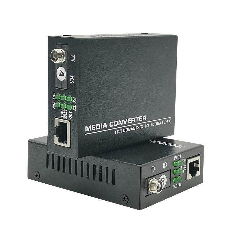 电信千兆单纤单QTE模C光纤收发器SC/级ST转/F口双纤单模多模光电