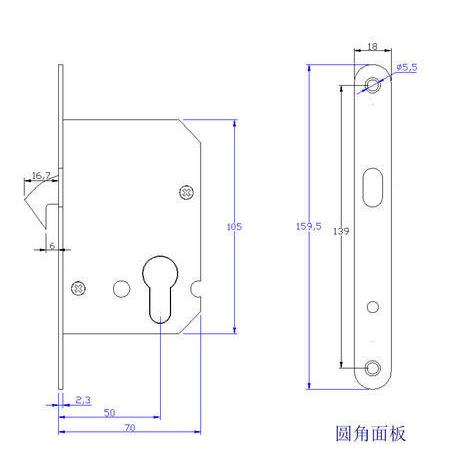 34不钢趟门锁AL50SS，平移锈锁门，卫生间门锁，移0门钩锁