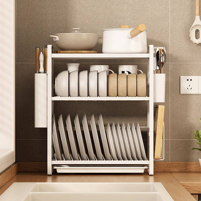 碗碟收纳架水窄水槽沥架小型碗架碗筷沥ZM15水水池洗碗池厨房放物